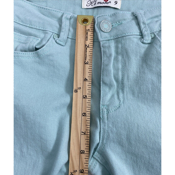 K'smore Jeans Womens Size 9 Light Green Denim Stretch Skinny Pockets Casual - Picture 7 of 10